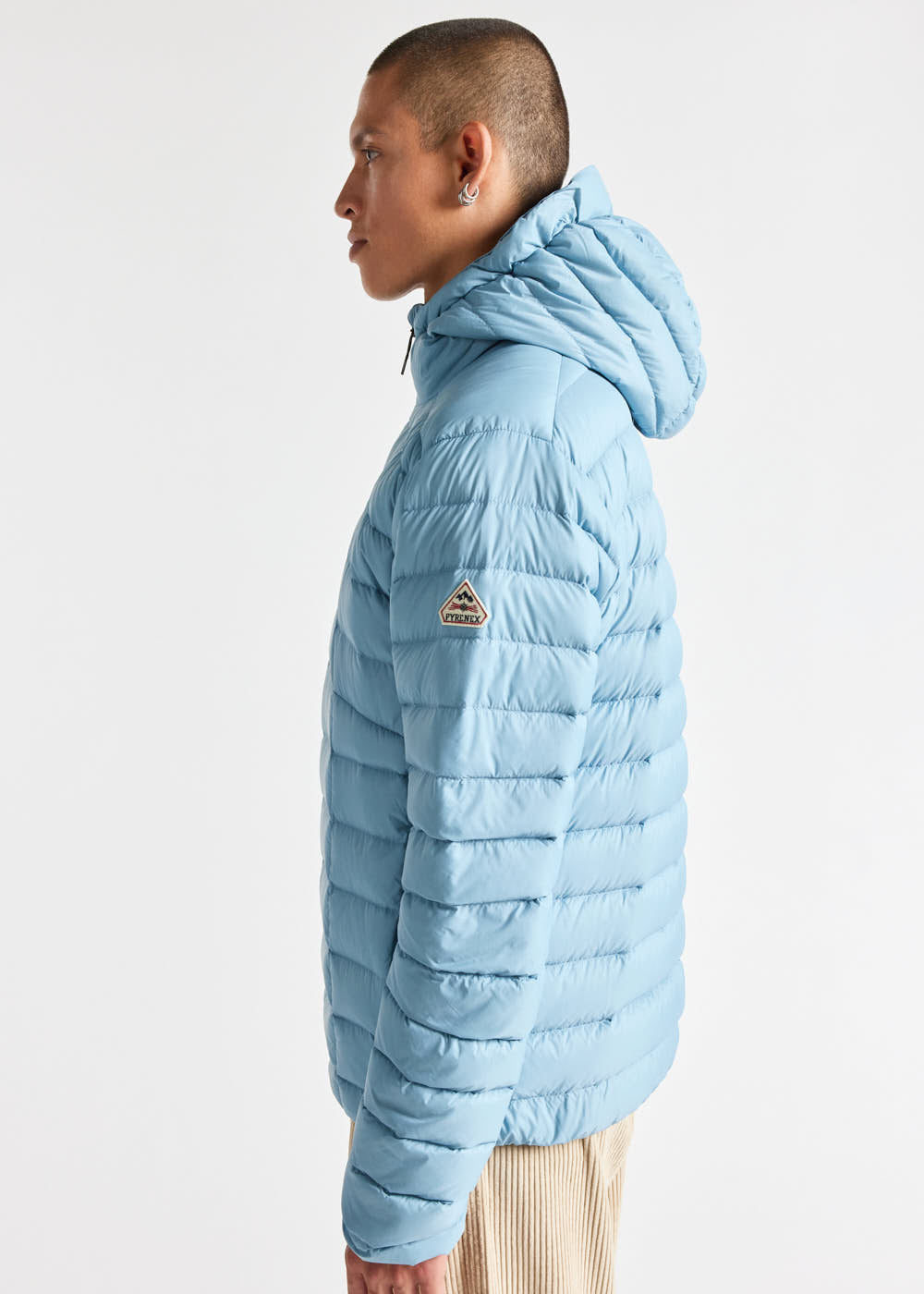 Doudoune légère à capuche homme Pyrenex Zenith Dusty blue