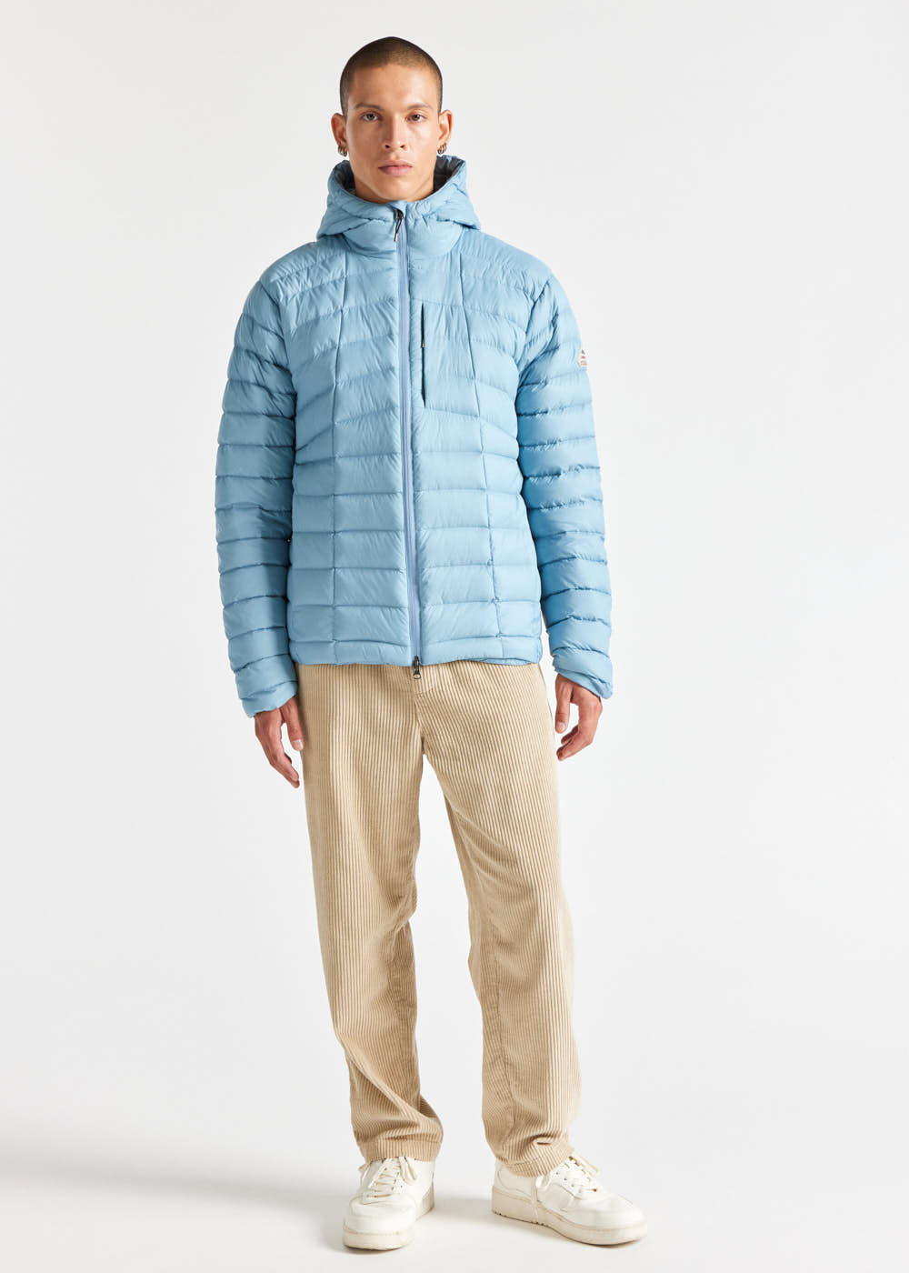 Doudoune légère à capuche homme Pyrenex Zenith Dusty blue