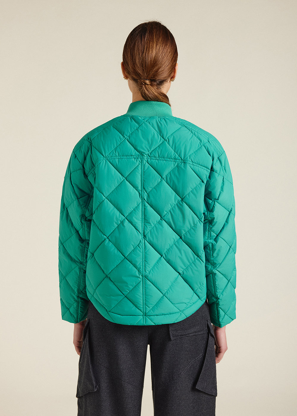 Doudoune légère femme à piquage croisé Suzane Alhambra