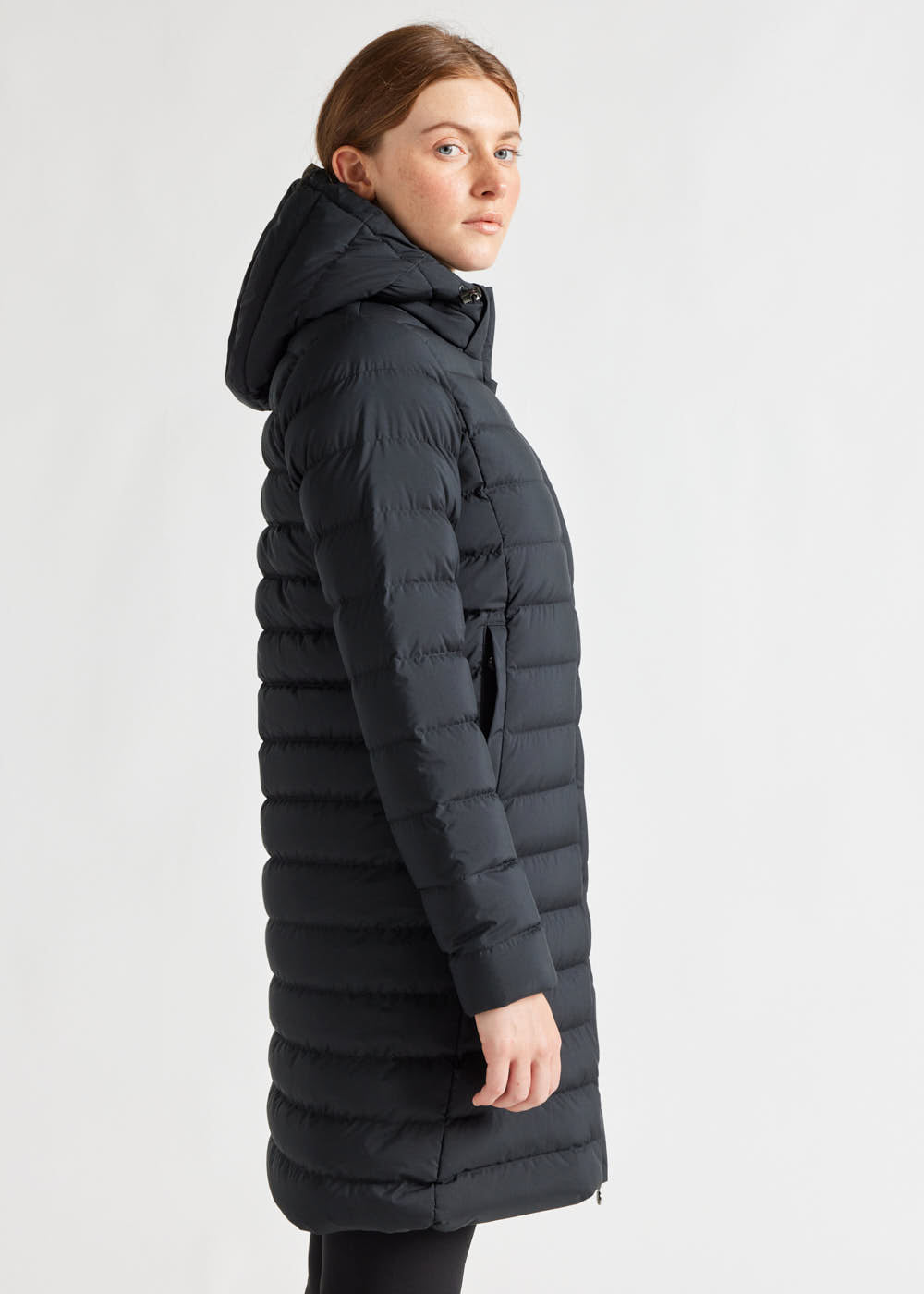 Doudoune longue à capuche femme Pyrenex Spoutnic Black