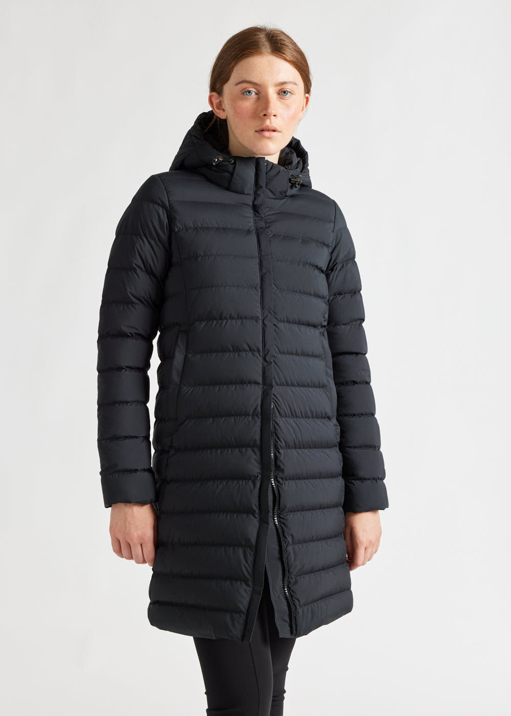 Doudoune longue à capuche femme Pyrenex Spoutnic Black