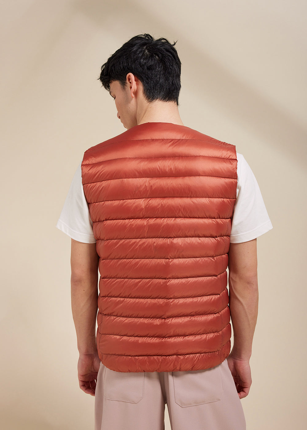 Gilet ultraléger pour homme Aero Terracotta