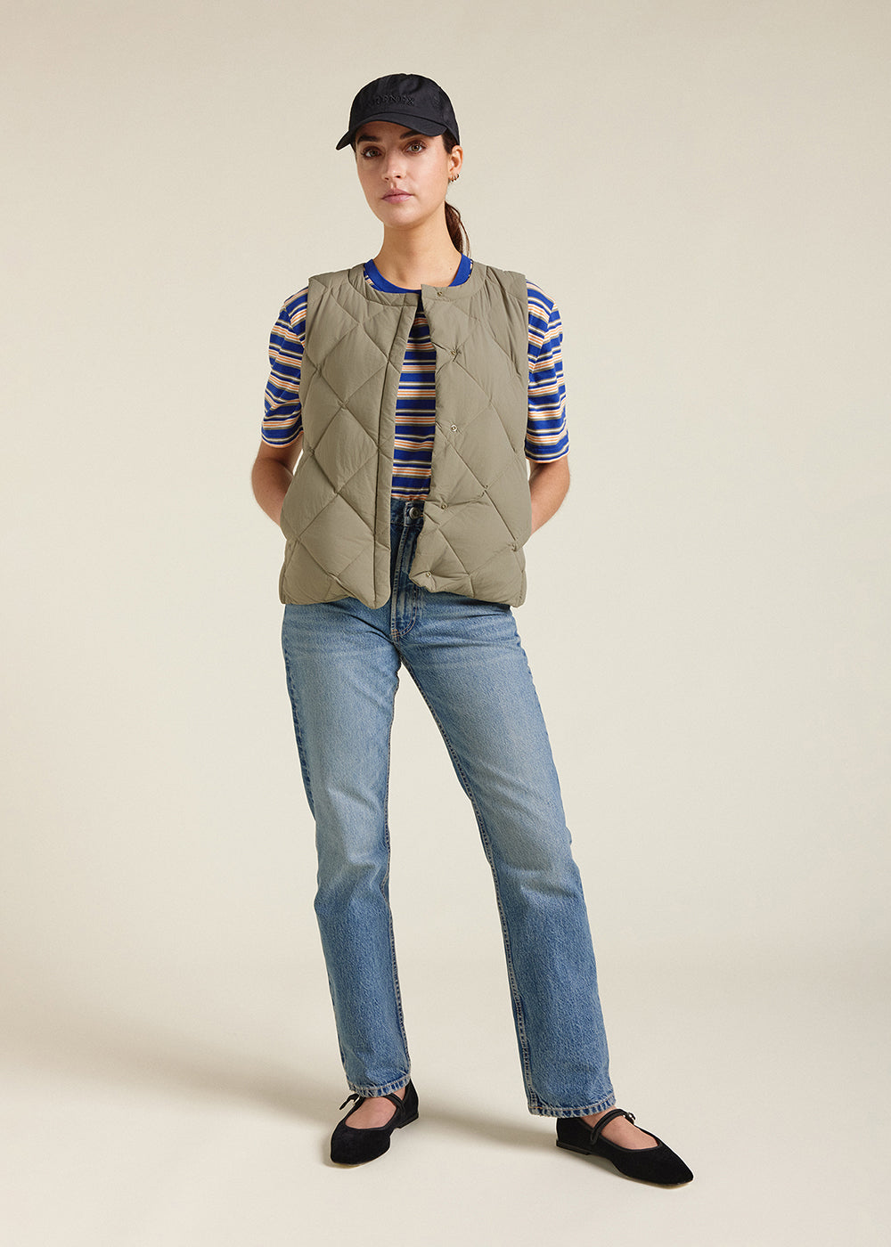 Doudoune fine sans-manches femme Pyrenex Nacre Mermaid