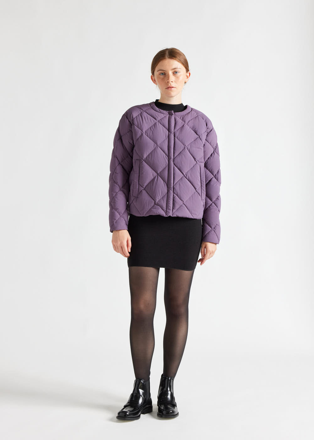 Doudoune légère Nacre pour femme violette