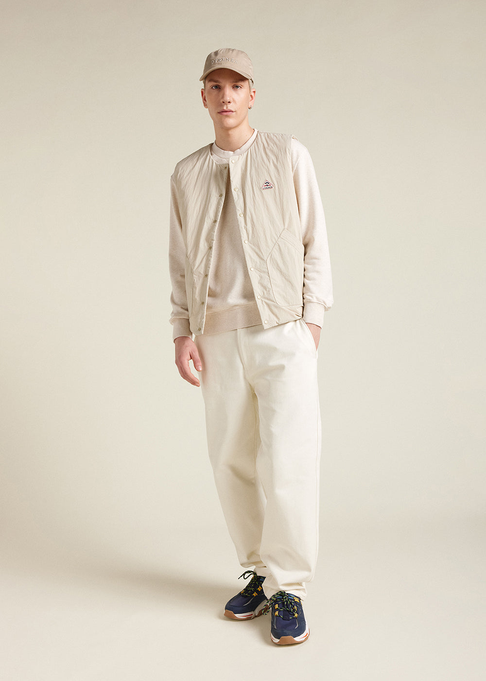 Gilet sans manches homme Pyrenex Draft Oyster gray