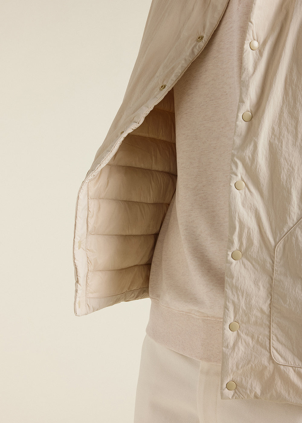 Gilet sans manches homme Pyrenex Draft Oyster gray