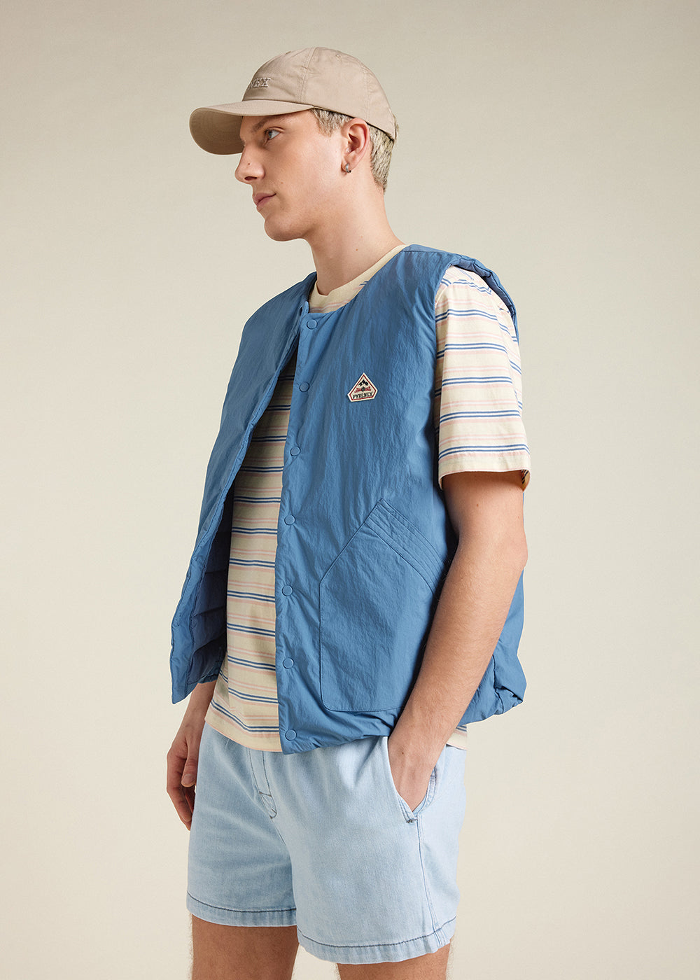 Gilet sans manches homme Pyrenex Draft Coronet blue