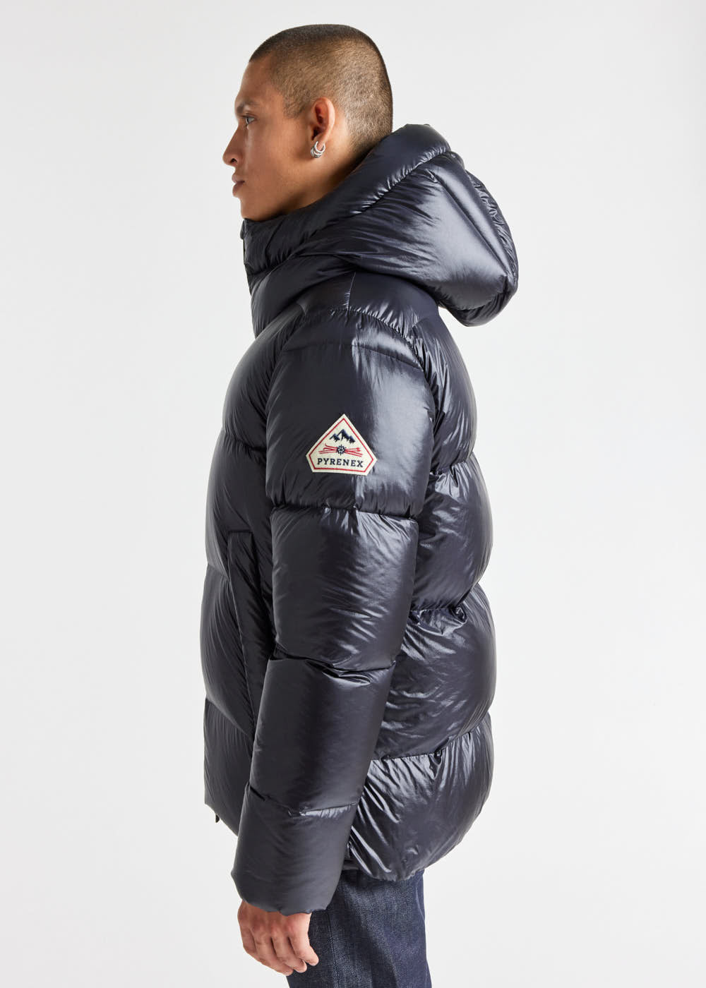 Doudoune homme en duvet naturel Pyrenex Barry Black