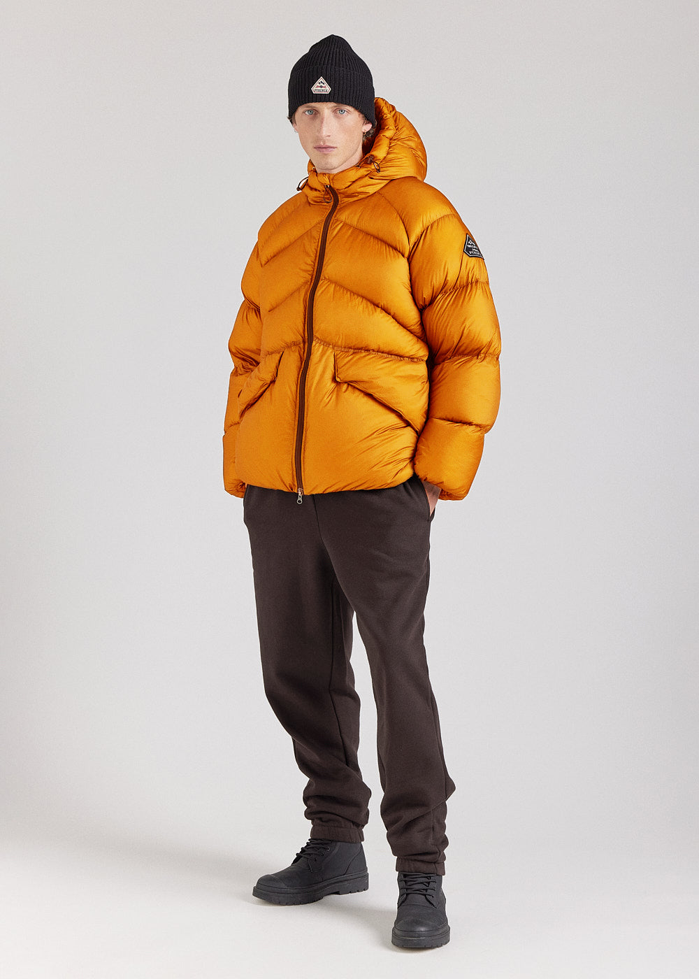 Doudoune technique à capuche pour homme Pyrenex Stellar jaune